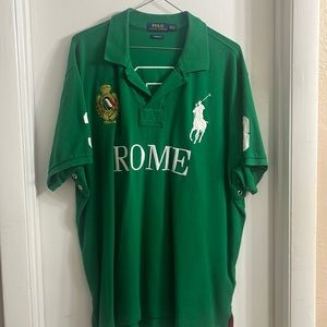 POLO RALPH LAUREN Rome Italia Italy Big Pony Polo Rugby Shirt 2XL